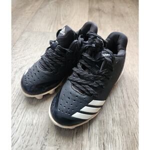 ADIDAS Icon Baseball Cleats Shoes Youth Size 10K Black Little Kid